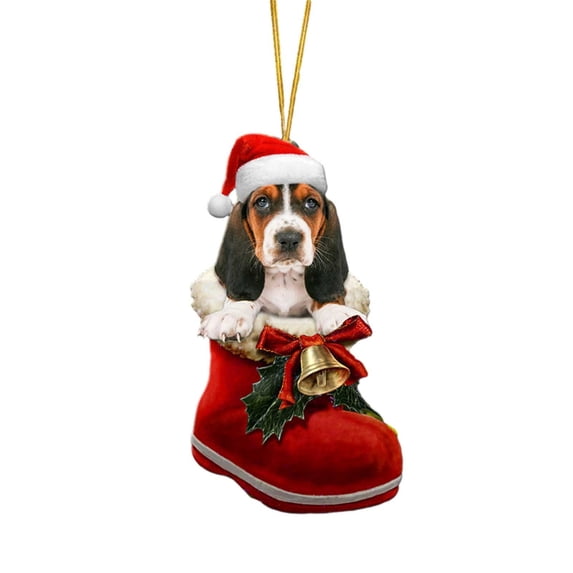 Christmas Dog Christmas Ornament,Dog Lovers Gift Christmas Decor Christmas Decorations for Tree