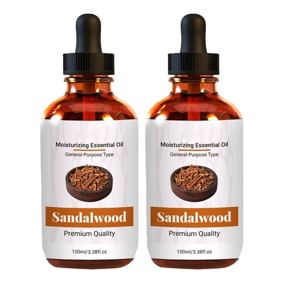 Christmas Clearance Essential oil 2 Sandalwood Oil | Pure And Natural Sandalwood Oil | Premium Grade For Hair Diffusers Skin Aromatherapy Massage And Humidifiers 200ml