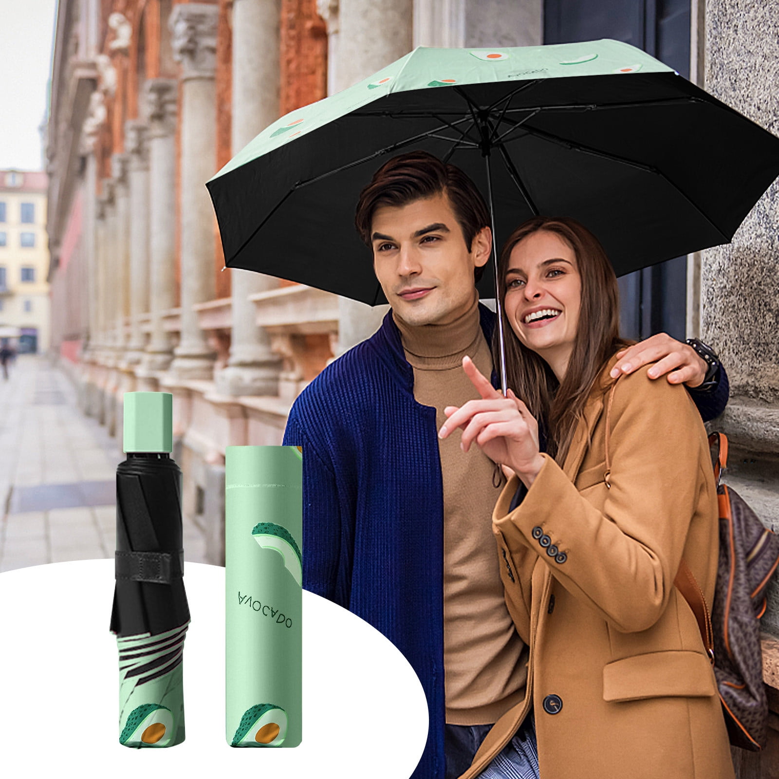 Christmas Clearance Feltree The Portable Travel Umbrella Umbrellas for Rain Windproof Strong Compact Umbrella for Wind and Rain Perfect Shade