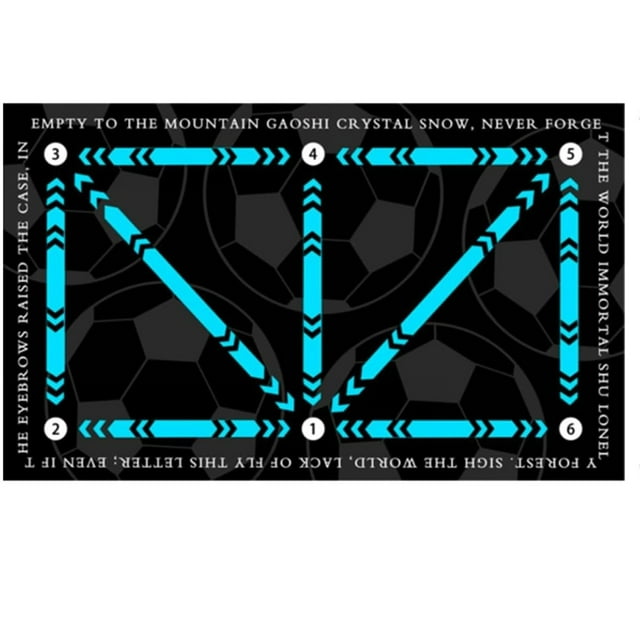 Christmas Clearance Football Footstep Training Non Slip Mat Home Mud