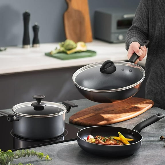 Christmas Clearance Hilingoto Black Pot Lid Replacement Knob, Pan Lid Holding Handle Replacement Compatible With Kitchen Cookware Casserole Glass Saucepan