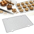 thumbnail image 1 of Christmas Clearance Hilingoto Black Stainless Steel Bread Cooling Rack, 10" X 16" Heavy Duty Wire Rack For Baking Grilling Roasting Oven & Dishwasher, 1 of 3
