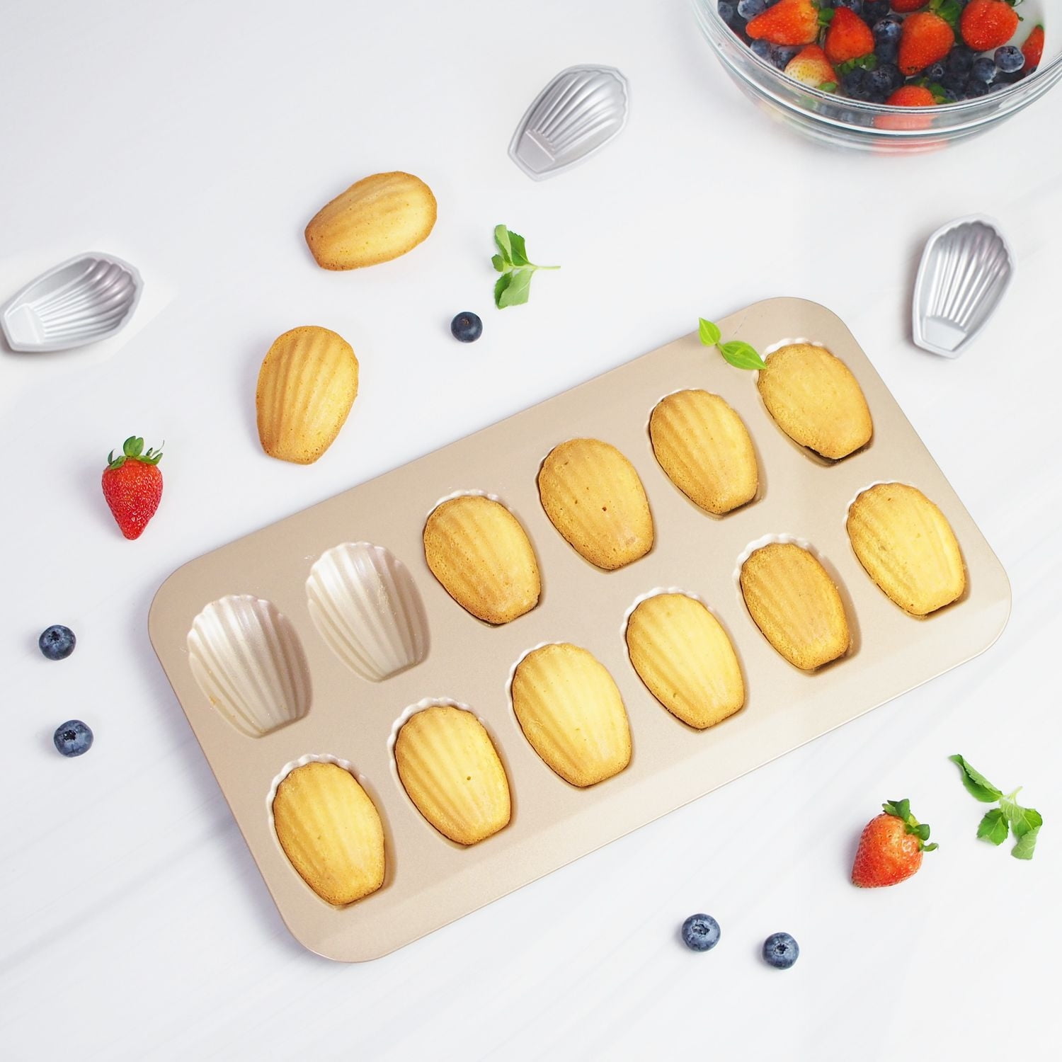 Cuisinart Chef s Classic Bakeware Madeleine Pan 12 Cup Walmart
