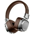 thumbnail image 1 of QTOCIO Wireless Bluetooth Headset, Retro Style Wireless Bluetooth 5.3 Subwoofer Headphones, Brown, 1 of 9