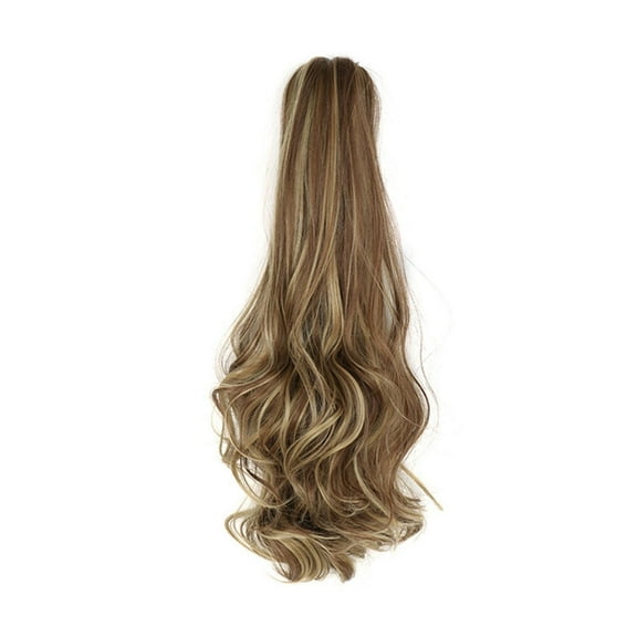 Christmas Clearance Human Hair Wigs Curly Ponytail Hair Synthetic Wig Curly Composite Clip With ClawLong Blonde Wavy Wig For Women Middle Part Curly Wavy Wig Natural Looking