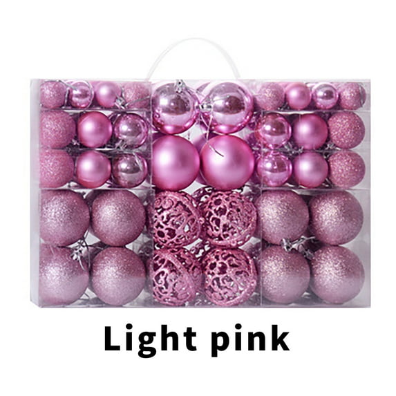 Christmas JoyMoreHome 100Pcs Christmas Balls Ornaments for Xmas Tree,Shatterproof Christmas Tree Decorations Hanging Balls for Christmas Tree Holiday Party Supplies