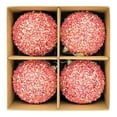thumbnail image 1 of Christmas JoyMoreHome 4Pcs Christmas Tree Ball Ornaments 3.14" Red White Glittering Shatterproof Hanging Christmas Ball Ornaments for Xmas New Year Birthday Home Party Supplies, 1 of 5