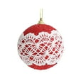 thumbnail image 1 of Christmas JoyMoreHome Christmas Tree Ball Ornament 3.14" Red White Glittering Shatterproof Foam Hanging Christmas Ball Ornaments for Xmas New Year Birthday Home Party Supplies, 1 of 1