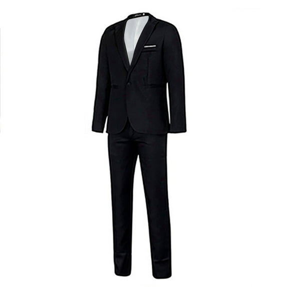 Christmas Clearance Juebong Men's Fashion Suit Jacket + Suit Pants Two-piece Suit