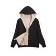 thumbnail image 1 of Christmas Clearance Juebong Women's Long Hoodies Coats Tunic Winter Warm Fleece Lined Zip Up Hooded Sweatshirt Jacket Coat, 1 of 4