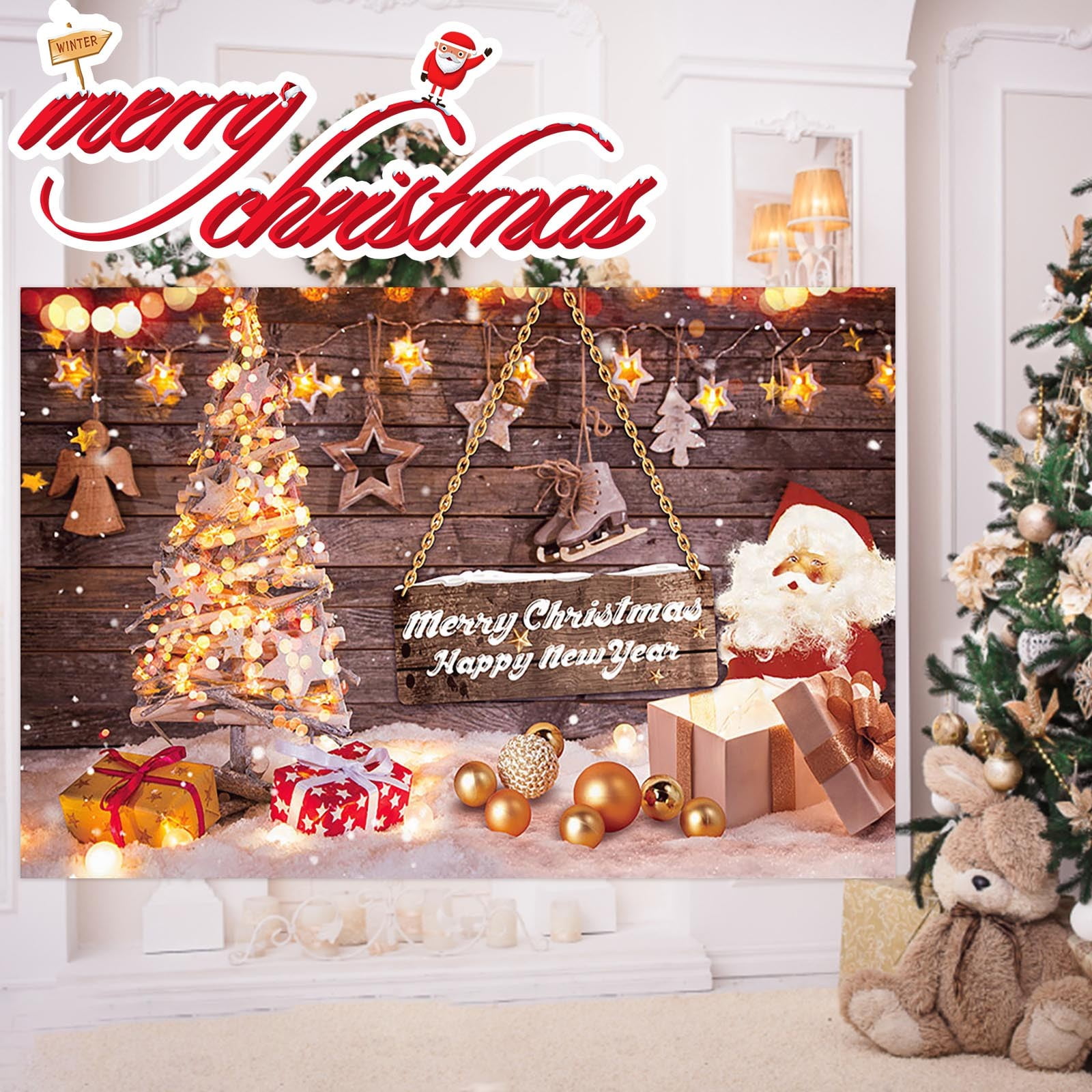 Christmas Clearance,Merry Christmas Banner (45 X 71 Inch) Large