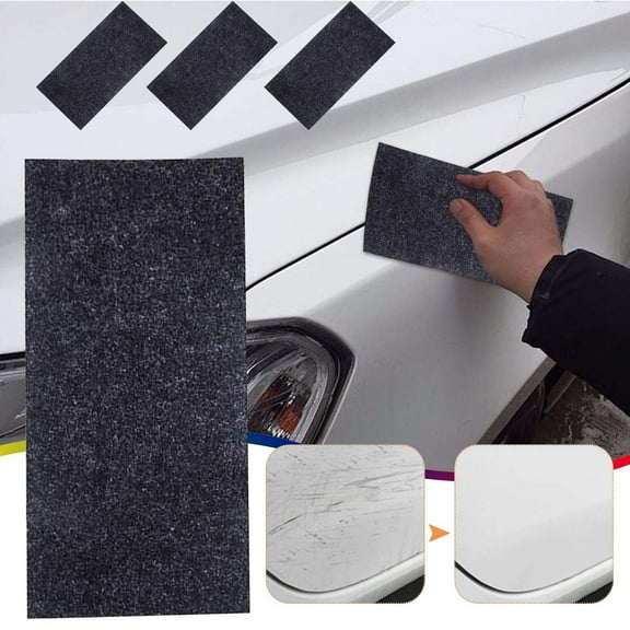 Nano-Tech Car Scratch Remover Cloth: Effortlessly Swirls, Scratches & Oxidation for All Vehicle Colors - Safe, Reusable Professional-Grade Detailing Solution (3/10 Pa