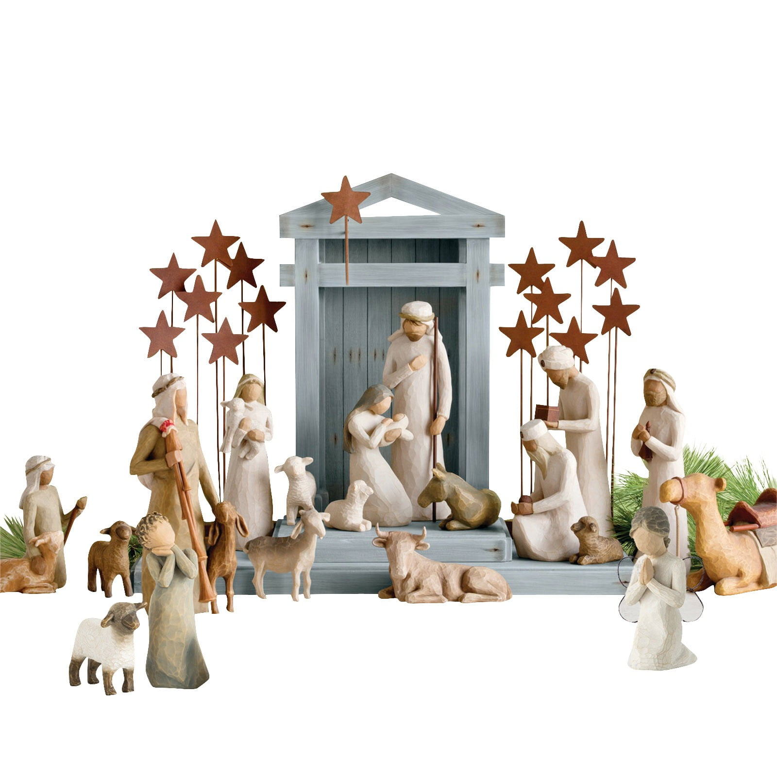 Christmas Clearance! Nativity Character Statue Hand Drawn Decoration