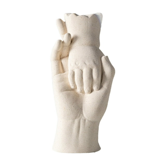 Christmas Clearance Northern Europe Style Big Hand In Hand Ceramic Vase