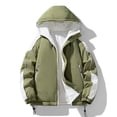 thumbnail image 1 of Christmas Clearance Ofreoo Men's Stitching Drawstring Hooded Slim Fashion Jacket Coat Outwear, 1 of 8