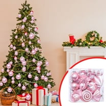 Christmas Clearance Sale,16pc Christmas Decorations Indoor,Christmas Balls,Table Decoration Baubles for Thanksgiving Wedding Party Holiday Home Birthday Wreath Decor,Pink