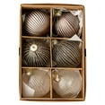 thumbnail image 1 of 6PCS Christmas Ornaments,Bauble Christmas Balls，Hanging Ornaments for Christmas Tree Thanksgiving Wedding Party Home Decor,2.4IN,A, 1 of 6
