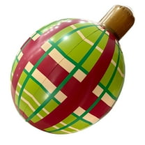 Christmas Decorations,Christmas Inflatable Balls,Flocked Outdoor Courtyard Hanging Ornaments,Holiday Decor for Christmas Tree Thanksgiving Party Decoration,Gold