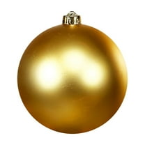 Christmas Home Decor,Matte Christmas Balls Pendant,Wreath Embellishment Matching,Holiday Decor for Christmas Tree Thanksgiving Party Decoration,5.9inch,Gold