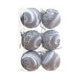 thumbnail image 1 of Christmas Tree,Christmas Balls Box Pendant,Antique Adaptation,Living Room Atmosphere Creation,Holiday Decor for Thanksgiving Party Decoration(3.14in,6pcs),Gray, 1 of 5
