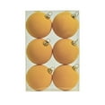 thumbnail image 1 of Christmas Tree Decorations,Flocked Christmas Balls,Plastic Shaped Hanging Set,Holiday Decor for Thanksgiving Party Decoration Hanging Ornaments,6 Pcs,Yellow, 1 of 7
