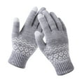 thumbnail image 1 of Christmas Clearance Sale! Feledorashia Winter Knitted Gloves Wool Warm Windproof Touch Screen Glove for Women and Men Christmas Gifts, 1 of 3