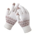 thumbnail image 1 of Christmas Clearance Sale! Feledorashia Winter Knitted Gloves Wool Warm Windproof Touch Screen Glove for Women and Men Christmas Gifts, 1 of 3