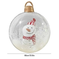 Hanging Christmas Decorations Indoor,Inflatable Christmas Balls,Ambience Balls Patio Ornament for Christmas Tree Thanksgiving Party,24in,A
