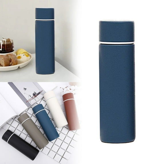Christmas Clearance Sale, Hilingoto Blue Blue Thermos, 150Ml Vacuum Cup Stainless Water Bottle Frosted Texture Vacuum Insulation Water Bottle Insulated Cup
