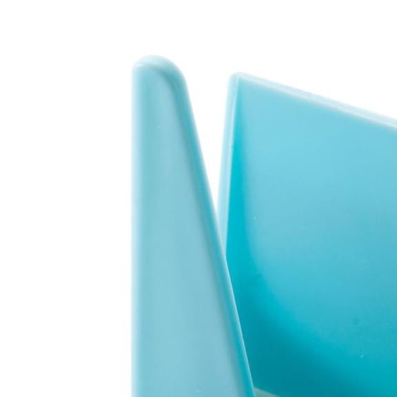 Blue Wall-Mounted Pot Lid Rack,Plastic Kitchen Pot Pan Cover Cover Sucker tool Bracket Storage Rack Bu