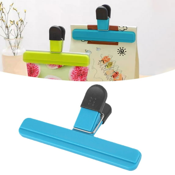 Christmas Clearance Sale, Hilingoto Blue Large Food Storage Clip, Blue., 1 Pack Sealing Clip Plastic Sealing Clip Fresh Snack Tea Sealing Sealing Clip Potato Chip Bag Clip Bag Clip For Storage