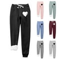 thumbnail image 1 of Christmas Clearance Sales! Womens Fleece Lined Joggers With Pockets,Womens Fleece Sweatpants Closed Legs,Elastic Drawstring Baggy Sweatpants For Women, Sherpa Pants Women Plus Size Joggers, 1 of 9
