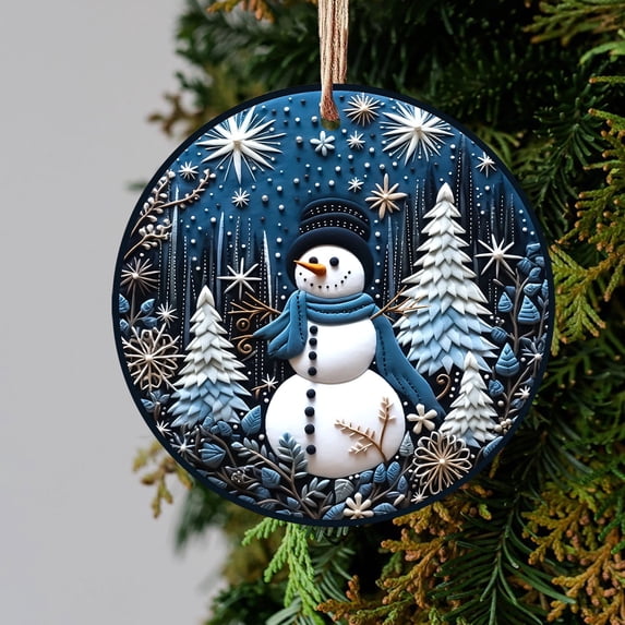 Christmas Clearance Sales! Yyuenw Christmas Hanging Christmas Gifts For Family Colleagues Christmas Tree Round Decoration Christmas Decorations on Clearance