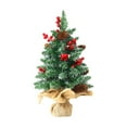 thumbnail image 1 of Christmas Small Christmas Trees Tabletop Decorations,Artificial Mini Christmas Tree with Pine Cones and Red Berries,Small Xmas Tree for Indoor Holiday Christmas Decorations, 1 of 6