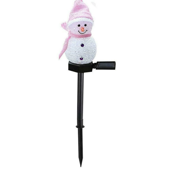 Christmas Solar Snowman Christmas Pathway Lights Snowman Lights with Stake Outdoor,Outdoor Christmas Decorations