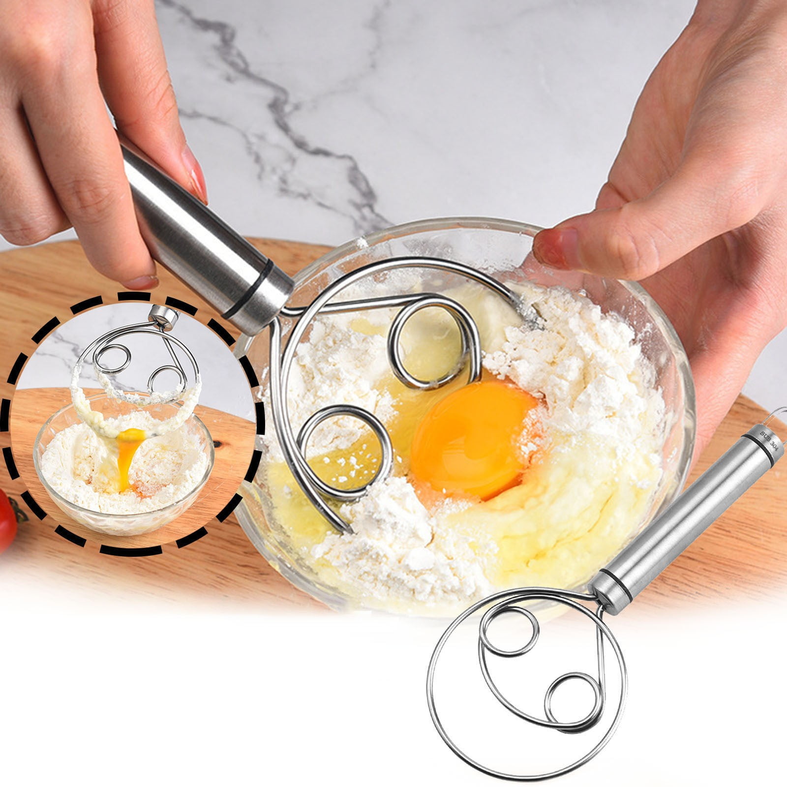 Christmas Clearance Stainless Mixer Dough Hand Mixer Hand Mixer For