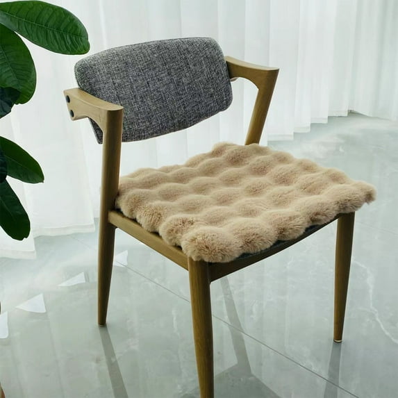 Thickened Soft Polyester Seat Cushion for Office Chairs and Home Use - Non-Slip, Winter Warmth, Breathable Design, 45x45cm, Easy to Clean, Ideal for Students, Dinette, Benches, an