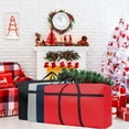 thumbnail image 1 of Trending Now Tpzfurit Christmas Tree Storage Bag with Heavy-Duty Tear-Resistant Oxford Cloth and PVC, Double Zipper for Easy Handling and Protection, Large Capacity 21 L x 14 W x 6.5 H, Fits A, 1 of 4