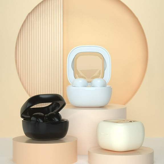 Tpzfurit SK19 Mini Noise Reduction Sleep Bluetooth Earphones for Lateral Sleepers | Wireless Comfort with Bluetooth 5.3 | 20-Hour Battery Life | Includes Charging Case & Cable | A