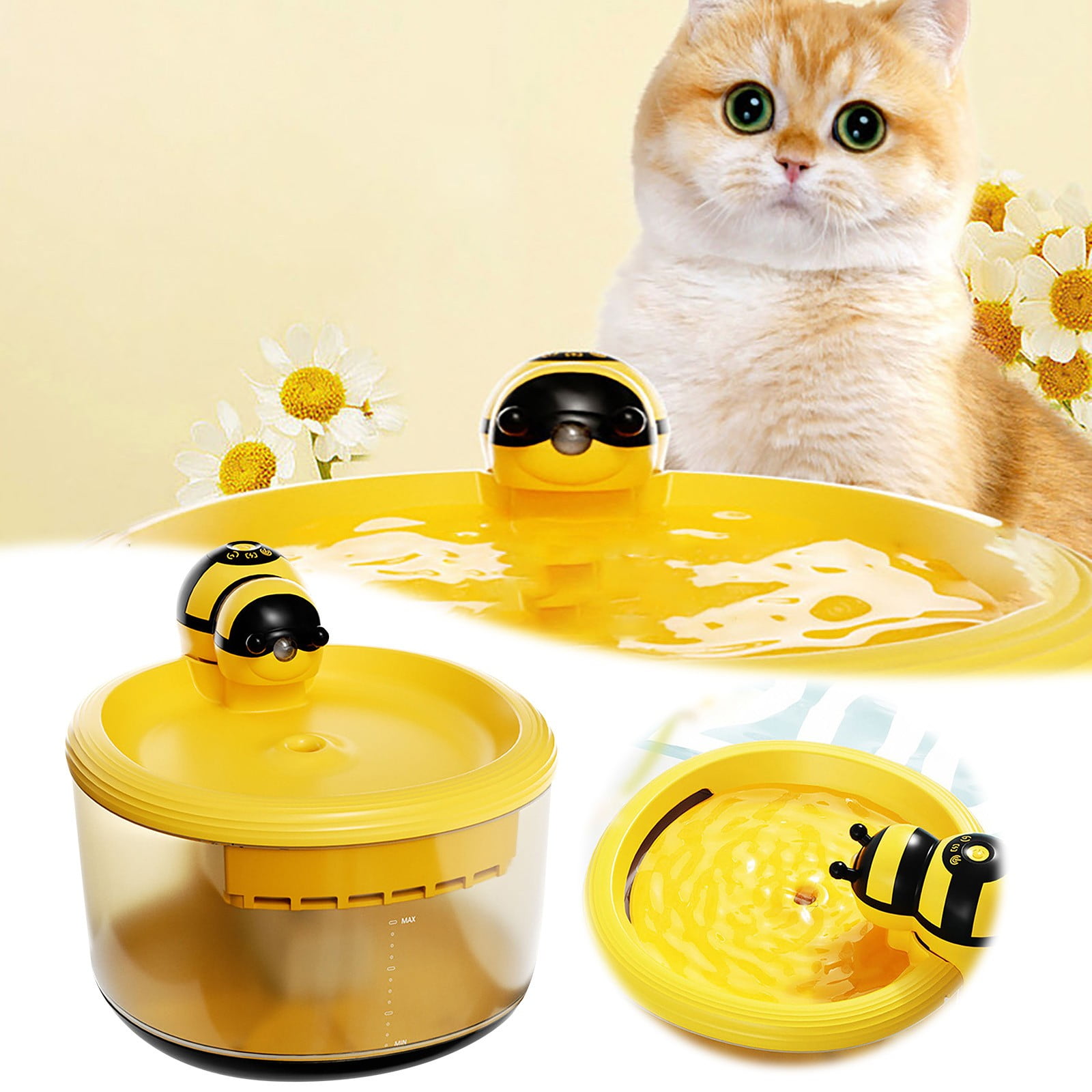 Christmas Clearance Under 5.00 Little Drinking Cat Drinking Automatic