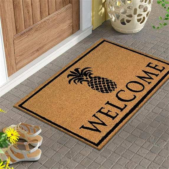 Christmas Clearance! VWRXBZ Welcome Doormat in Summer 31.5x19.7 Inches, Outdoor Welcome Home Front Porch Carpet, Bedroom Entrance Courtyard Decorat