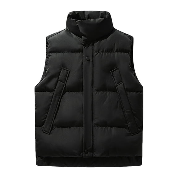 Christmas Clearance! ZVNAΖH Lightweight Puffer Vest Men Padded Sleeveless Jacket Casual Winter Jacket Plus Size Zip Up Vest with Pockets