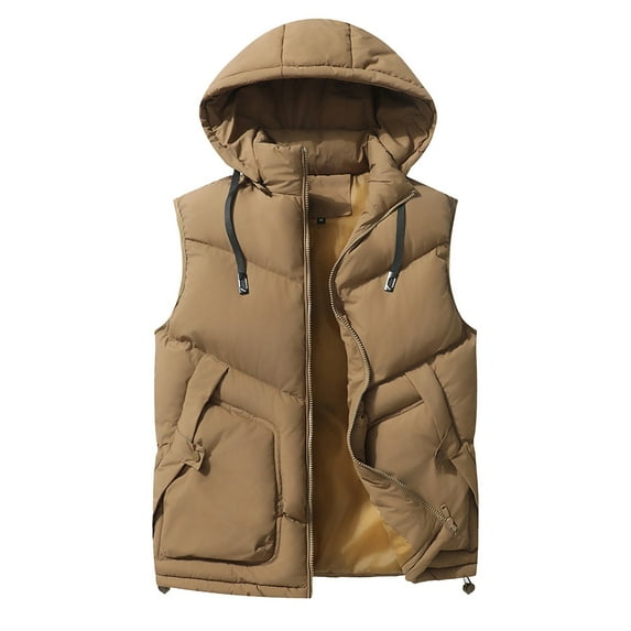 ZVNAΖH Men's Ultra Loft Lightweight Packable Puffer Vest Thicken Winter Vest Water-Resistant Puffer Jacket Thicken Vest