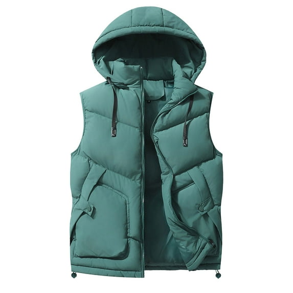ZVNAΖH Men's Ultra Loft Lightweight Packable Puffer Vest Thicken Winter Vest Water-Resistant Puffer Jacket Thicken Vest