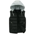 thumbnail image 1 of Christmas Clearance! ZVNAΖH Mens Hooded Puffer Jacket Vest Winter Warm Sleeveless Jacket Zipper Quilted Puffy Vests, 1 of 8