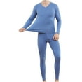 thumbnail image 1 of ZVNAΖH Mens Thermal Underwear Sets Inner Fleece Sport Base Layers Winter Warm Long Johns and Tops, Sizes L-4XL, 1 of 5
