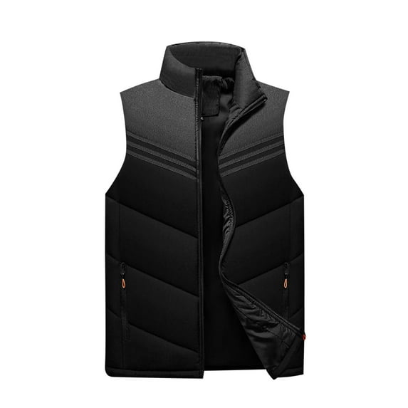 ZVNAΖH Sports Puffer Vest Jacket for Men Full Zip Windproof Sleeveless Jacket for Travel Hiking Running Golf