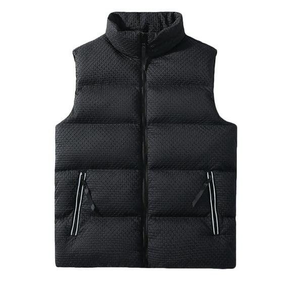 ZVNAΖH Sports Puffer Vest Jacket for Men Lightweight Packable Outerwear Warm Winter Sleeveless Jacket for Golf Running