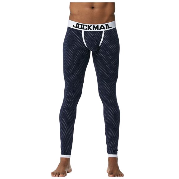 Christmas Clearance! ZVNAΖH Thermal Underwear for Men Pants Warm Base Layer Thin Style U-convex Design Bottoms, Sizes M-XXL