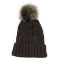 thumbnail image 1 of ZVNAΖH Winter Hats for Women with Pompom Warm Beanie Knit Hat Thick Slouchy Snow Knit Skull Ski Cap, 1 of 2